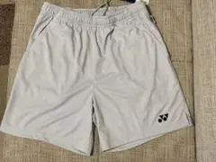 YONEX ライトグレー レディースハーフパンツ L