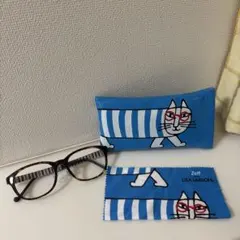 超美品☆ Zoff meets LISA LARSON 度なし眼鏡　ケース付き