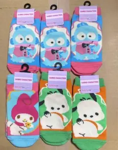 サンリオキャラクターズ キッズ靴下 6足セット