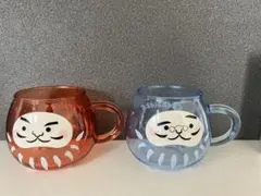スターバックス　だるま　耐熱　グラスマグ　マグカップ