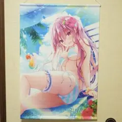 湊あくあ B2タペストリー 鏡ver (がおう/まかろん大帝 ホロケット