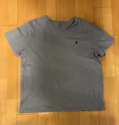 Polo Ralph Lauren グレー Vネック Tシャツ XL