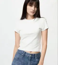 UNIQLO ユニクロ 半袖 Tシャツ ホワイト L　ミニT