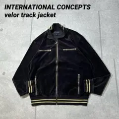 INTERNATIONAL CONCEPTS ベロアトラックジャケット　Y2K