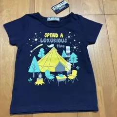 VANDASH キッズ Tシャツ 100cm ネイビー キャンプ柄