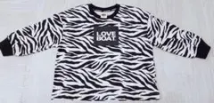 【新品☆100】LOVE BOAT ゼブラ柄 長袖Tシャツ タグ付き