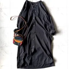 상태좋음 マーガレットハウエル コットンカシミヤ バンドカラー シャツ 원피스 F