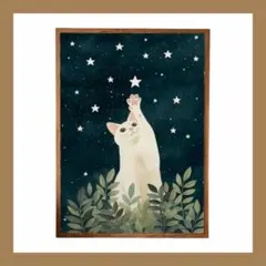 A065アートポスター ミッドセンチュリー インテリア モダン シンプル 猫