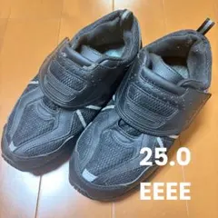 メンズ スニーカー 25.0cm EEEE 幅広 ブラック スニーカー 黒のサムネイル