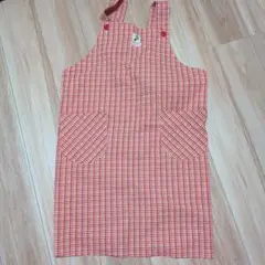 チェックエプロン