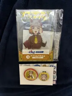 エンタメくじ ウマ娘シンデレラグレイ 3 ベルノライト アクリルパネル　缶バッジ