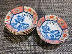 寿山窯 色絵 花鳥風 小鉢 4枚セット 和食器