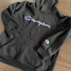 Champion ブラック パーカー 140