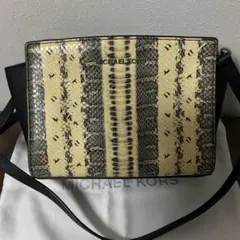 ☆開店セール☆未使用品 美品 マイケルコース レザー パイソンエンボス バッグ①