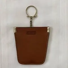 ​COACH コーチ 本革 キーケース ポーチ キーリング付き 茶