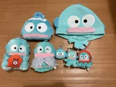 ハンギョドン　ぬいぐるみ　ポーチ　帽子　7点セット