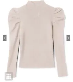 GRL パワショルハイネックリブニットトップス[rut377]