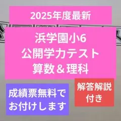 2026年最新】浜学園 公開テスト 小6の人気アイテム - メルカリ