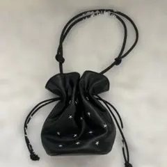 BAYFLOW スタースタッズ 巾着ショルダーバッグ ブラックのサムネイル