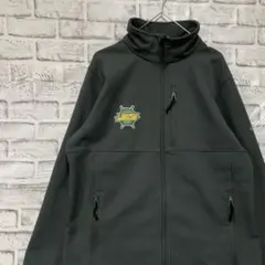 コロンビア　ソフトシェルジャケット！ブラックM ロゴ刺繍アウトドア1119