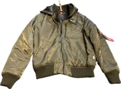 ALPHA アルファインダストリーズ フーデッドリブジャケット MA-1