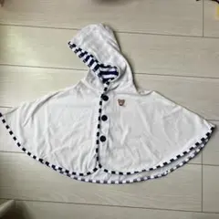 ミキハウス　フード付きポンチョ