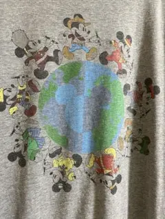 Disney ミッキーマウス グラフィックTシャツ グレーのサムネイル