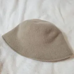 GU ウールブレンドハット ベージュ
