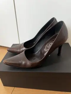 TOD'S レザーパンプス ダークブラウン 35.5のサムネイル
