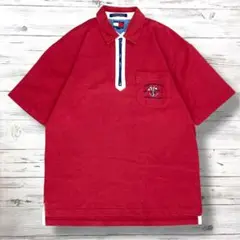 TOMMY HILFIGER 半袖シャツ 刺繍ロゴ L 0246