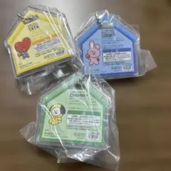 BT21 パッケージチャームセット TATA COOKY CHIMMY