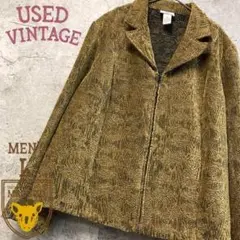 ☆US古着☆vintage【ゴブラン デザイン ジャケット/ブルゾン】メンズL 