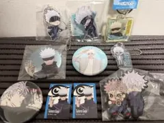 呪術廻戦 五条悟 缶バッジ アクリルキーホルダー 紙類