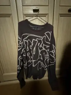 HUF メンズ ニット セーター ブラック グラフィックのサムネイル