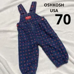 OSHKOSH 総柄 オーバーオール ビンテージ USA