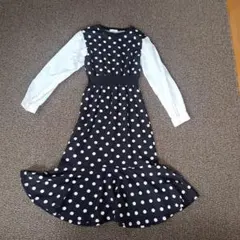最終価格!!　DHOLIC 　ドットマーメードワンピース