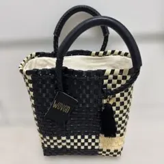 美品 WOVEN メルカドバッグ トートバッグ タッセル A4 メキシコ製
