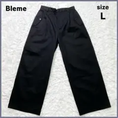 新品✨ Bleme フラップポケット タックワイド バギーパンツ チノパンツ L