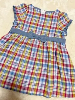 ミキハウスチェックワンピース