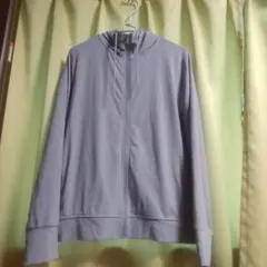 UNIQLO ライトグレーフルジップパーカー XL