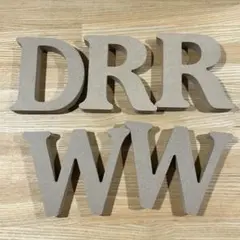 DRRWW アルファベット置物