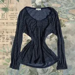 y2k 00s フェアリーグランジ 森ガール ドット Tシャツ 水玉 平成