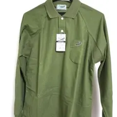 美品　Crocodile　 長袖ポロシャツ 　カーキ 　Mサイズ