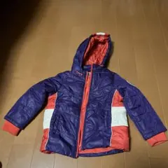 120サイズ 中綿コート 紫/赤/白