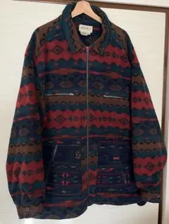 エディバウアー ネイティブ柄 フリースジャケット XL EBTEK