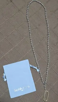 seads mara シーズマーラ　ボールチェーンネックレス　シルバー green label relaxing（グリーンレーベルリラクシング）の