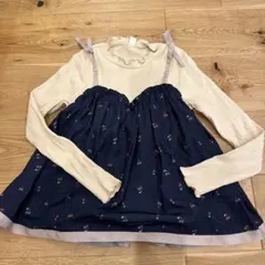 après les cours フリル付き長袖カットソー 140