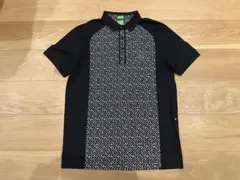 HUGO BOSS MODERN FIT コットン 半袖 ポロシャツ ブラックのサムネイル