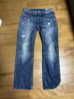 DIESEL ダメージ加工インディゴブルージーンズ
