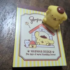【美品】ポムポムプリン ミニメモ 　フィギュア